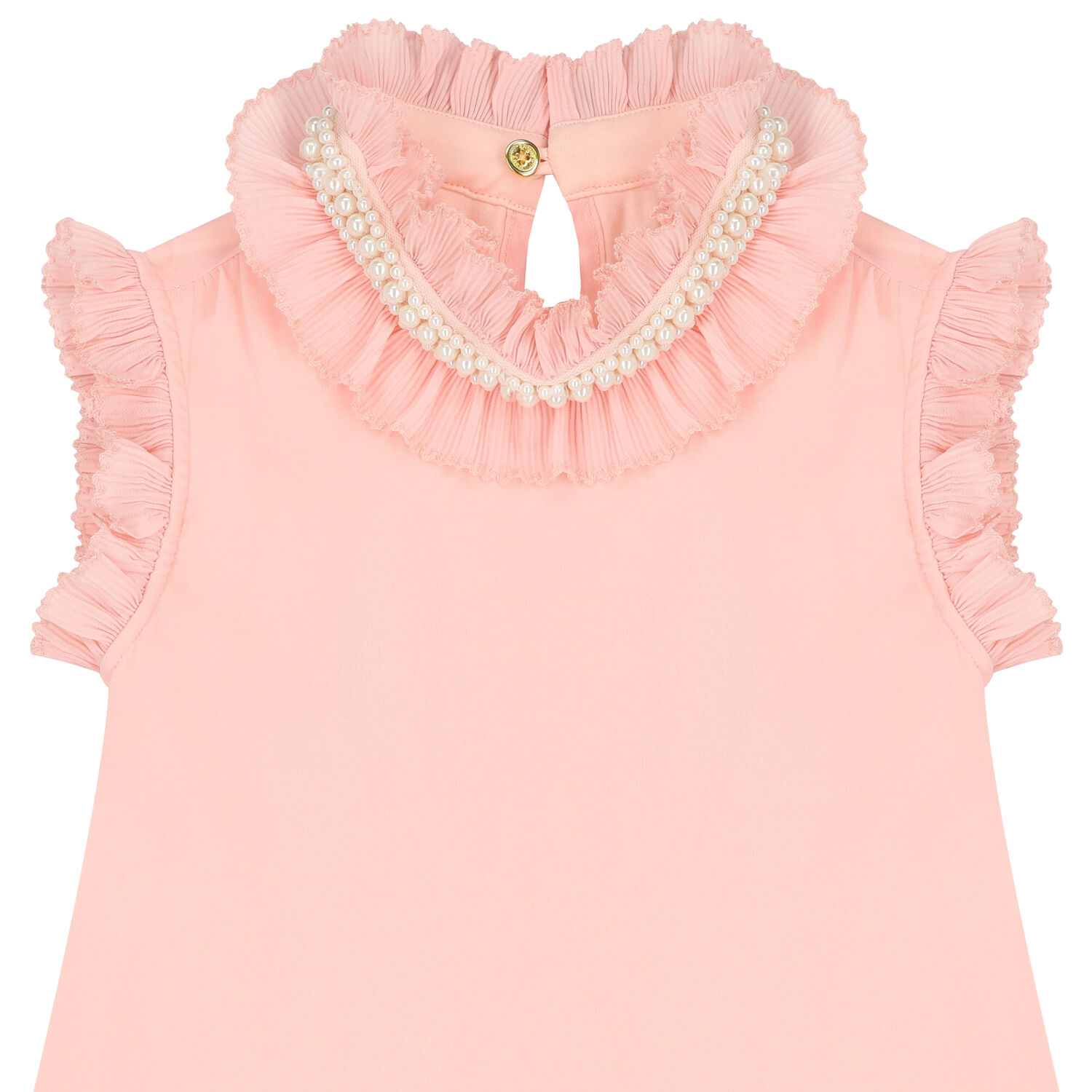 Girls Pink Ruffled Dress, 1, hi-res image number null